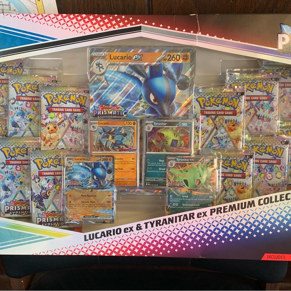 Pokemon Lucario EX and Tyranitar EX Card Collection -New